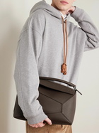 LOEWE - Puzzle Edge Large Logo-Debossed Full-Grain Leather Messenger Bag