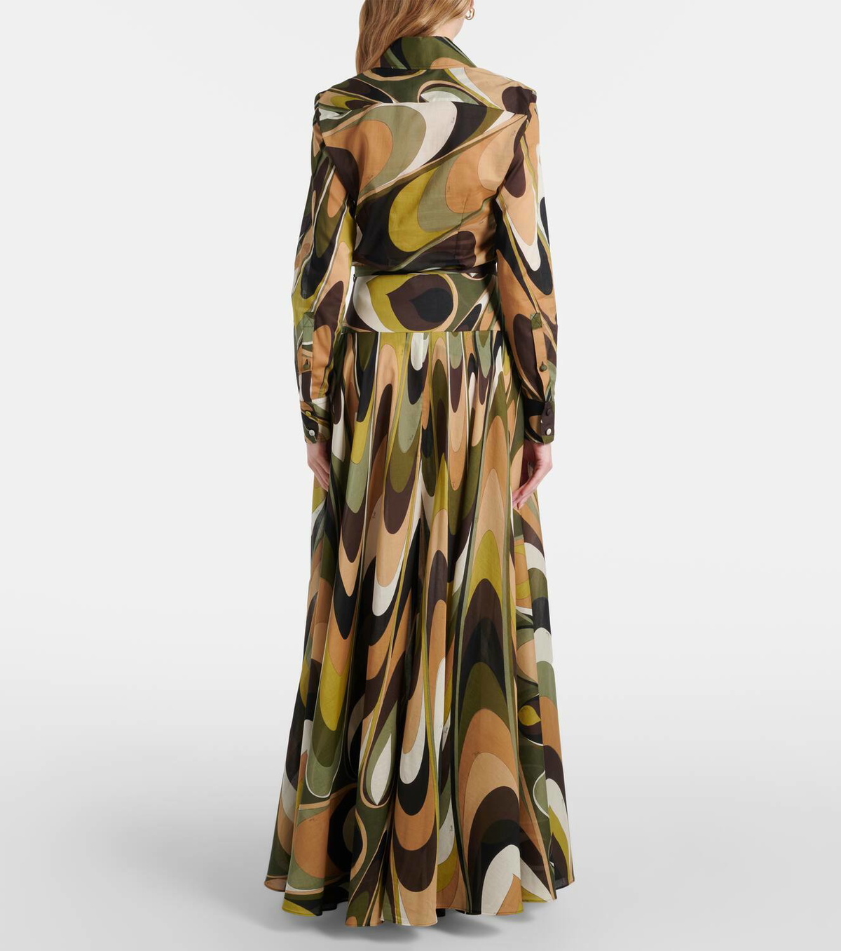 Pucci Onde cotton muslin maxi skirt
