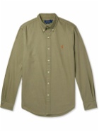 Polo Ralph Lauren - Button-Down Collar Logo-Embroidered Cotton Oxford Shirt - Green