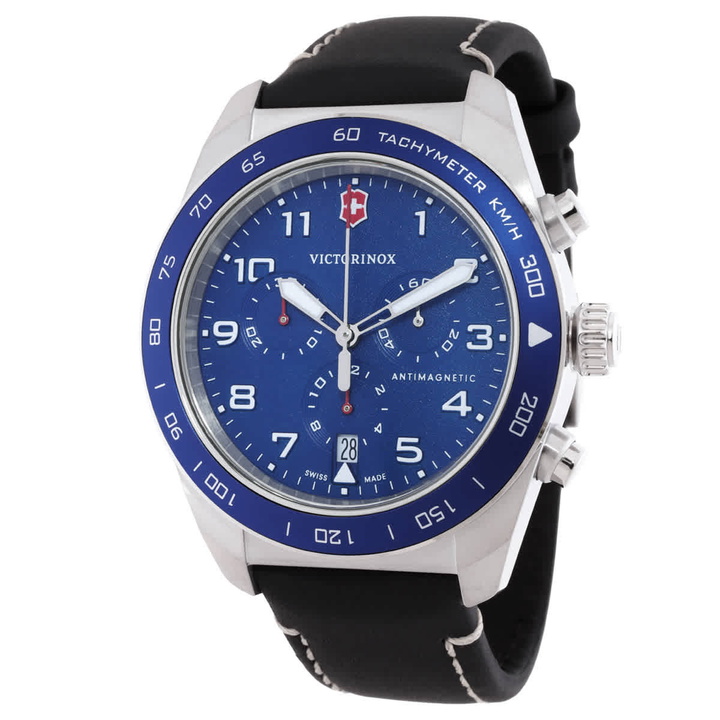 Photo: Victorinox Swiss Army Chronograph Quartz Blue Dial Mens Watch 242047
