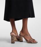 Jimmy Choo Elsy snake-effect slingback sandals