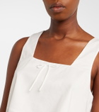 Montce Lace-trimmed cotton crop top