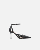Pinko Pointed Toe Pumps With Heel And Strap Limo Black