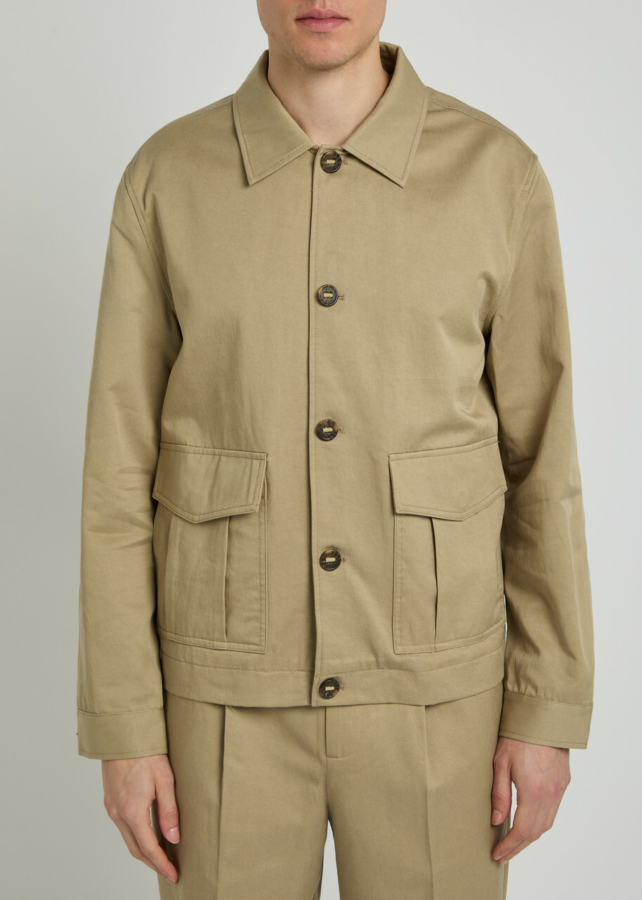 Wax London Strand Twill Jacket Tan