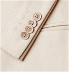 Caruso - Double-Breasted Linen and Silk-Blend Twill Suit Jacket - Neutrals