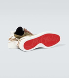 Christian Louboutin Fun Louis Junior leather and canvas sneakers