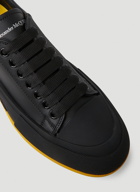 Deck Plimsoll Sneakers in Black