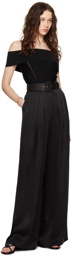 ZIMMERMANN Black Tuck Trousers