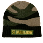 MC2 Saint Barth Blended Cashmere Hat With St. Barth Army Patch