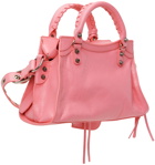 Balenciaga Pink XS Neo Cagole Top Handle Bag