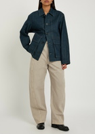 Lemaire Twisted Belted Denim Trousers Natural