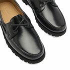 Paraboot Women's Malo Boat Shoe in Brillant Noir