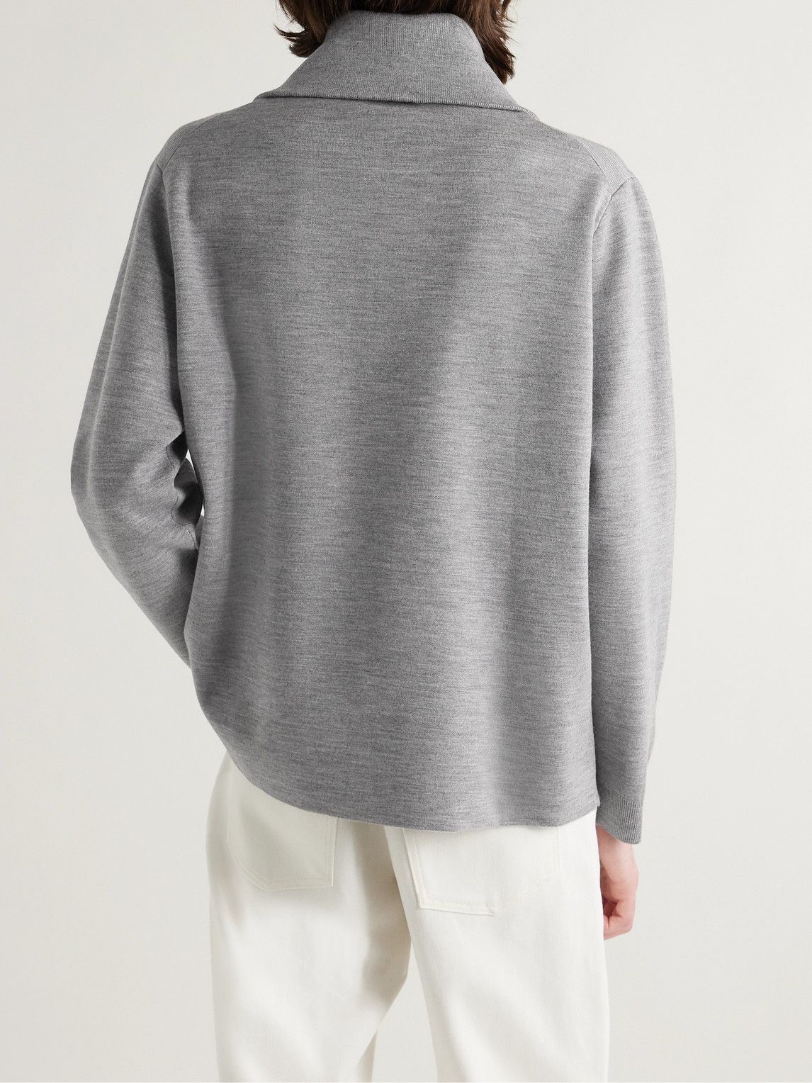 Studio Nicholson - Teith Merino Wool Half-Zip Sweater - Gray