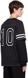 Andersson Bell Black Football Layered Long Sleeve T-shirt