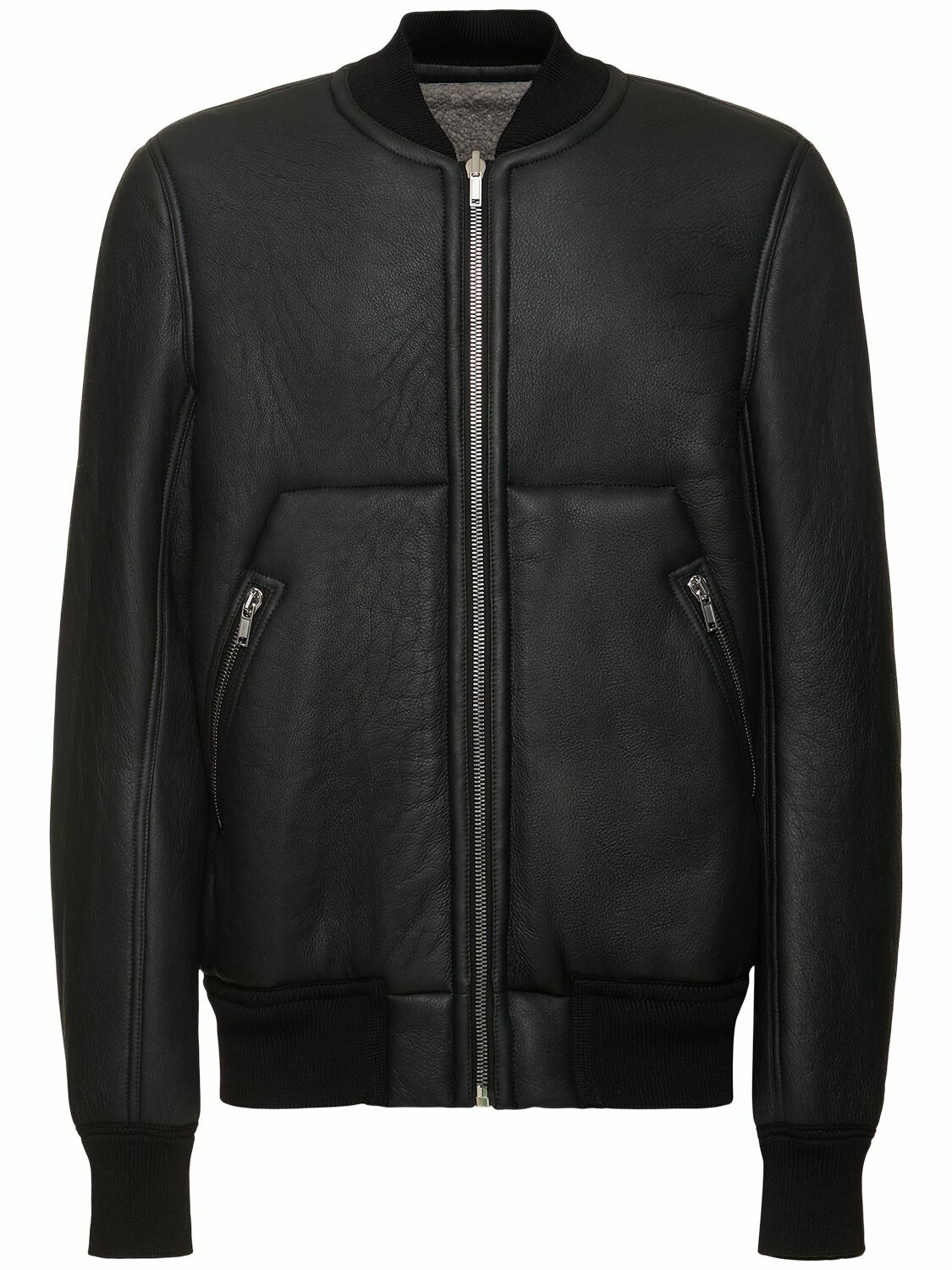 RICK OWENS Classic Flight Shearling Bomber Jacket Rick Owens