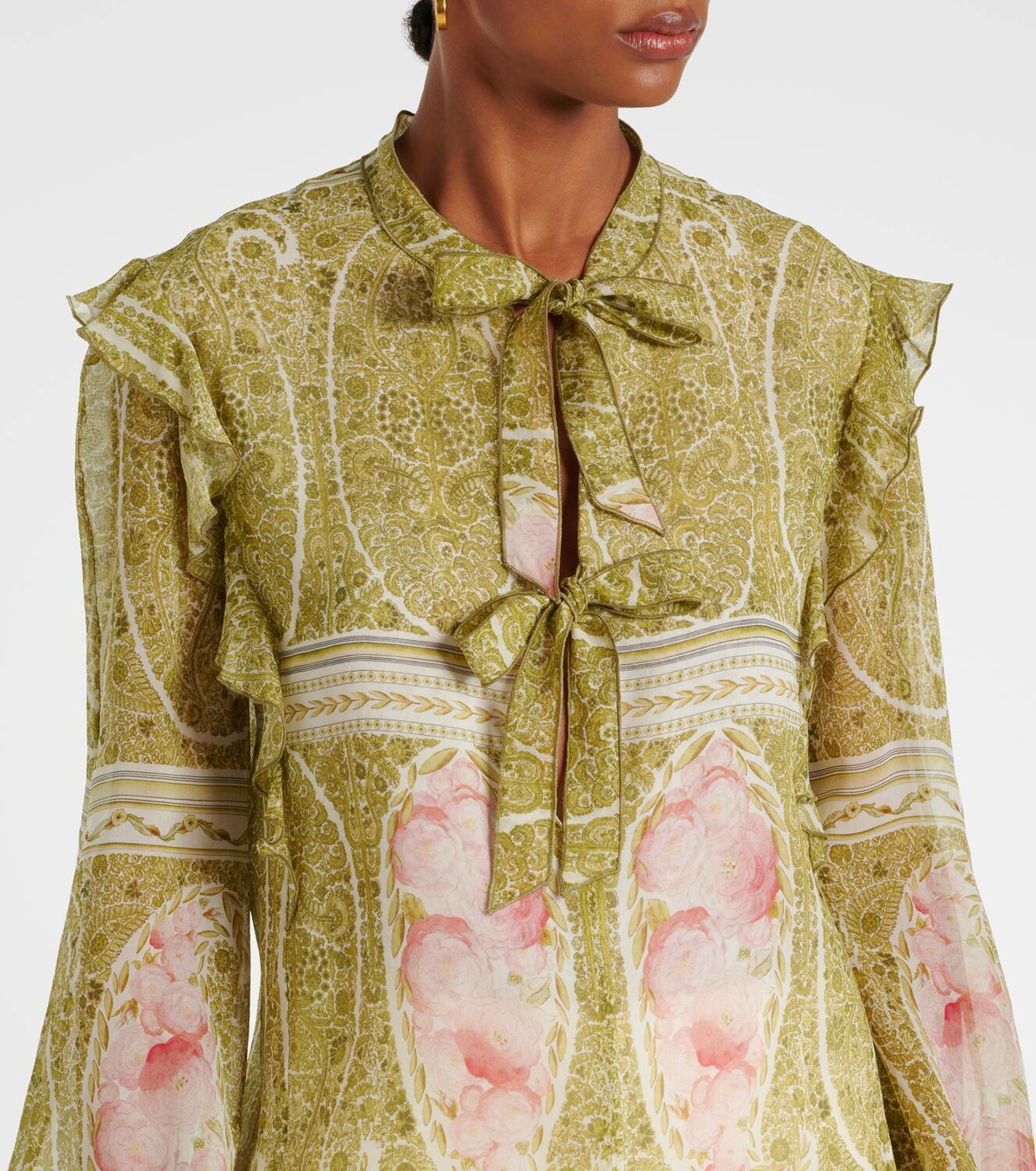 Giambattista Valli Printed silk georgette blouse