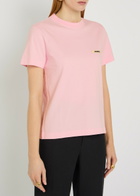 Jacquemus Le T-shirt Gros Grain Logo Cotton T-shirt Pink