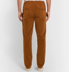 Altea - Tapered Cotton-Blend Corduroy Drawstring Trousers - Brown