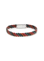 Paul Smith Braided Leather Bracelet - Multicoloured - One Size