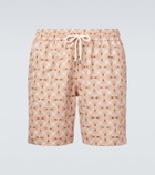 Frescobol Carioca Santos printed swim trunks