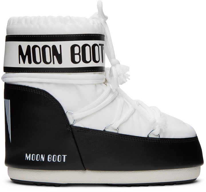 Photo: Moon Boot White Icon Low Boots