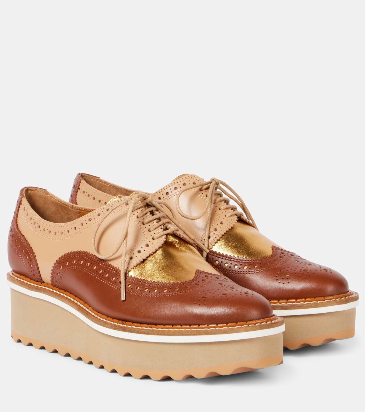 Clergerie Balma leather platform Derby shoes