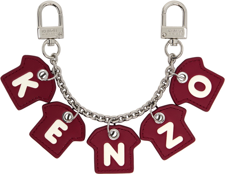 Photo: Kenzo Burgundy Kenzo Paris Kenzo Chain Charm Keychain