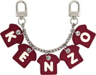 Kenzo Burgundy Kenzo Paris Kenzo Chain Charm Keychain