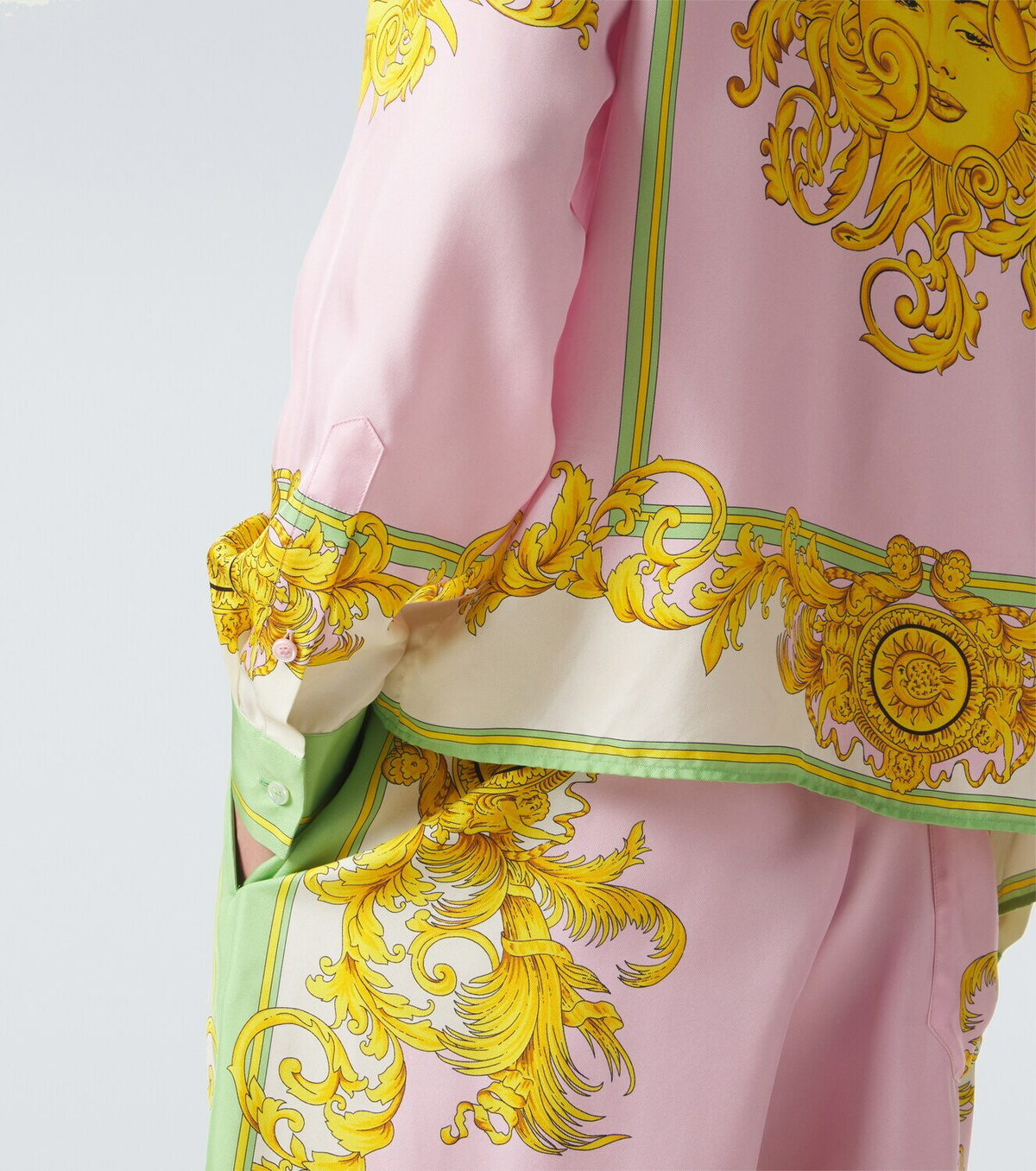 Versace Printed silk shirt