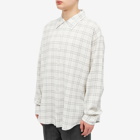 mfpen Men's Exact Shirt in Grey Check Seersucker