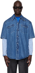 Our Legacy Blue Frontier Denim Shirt