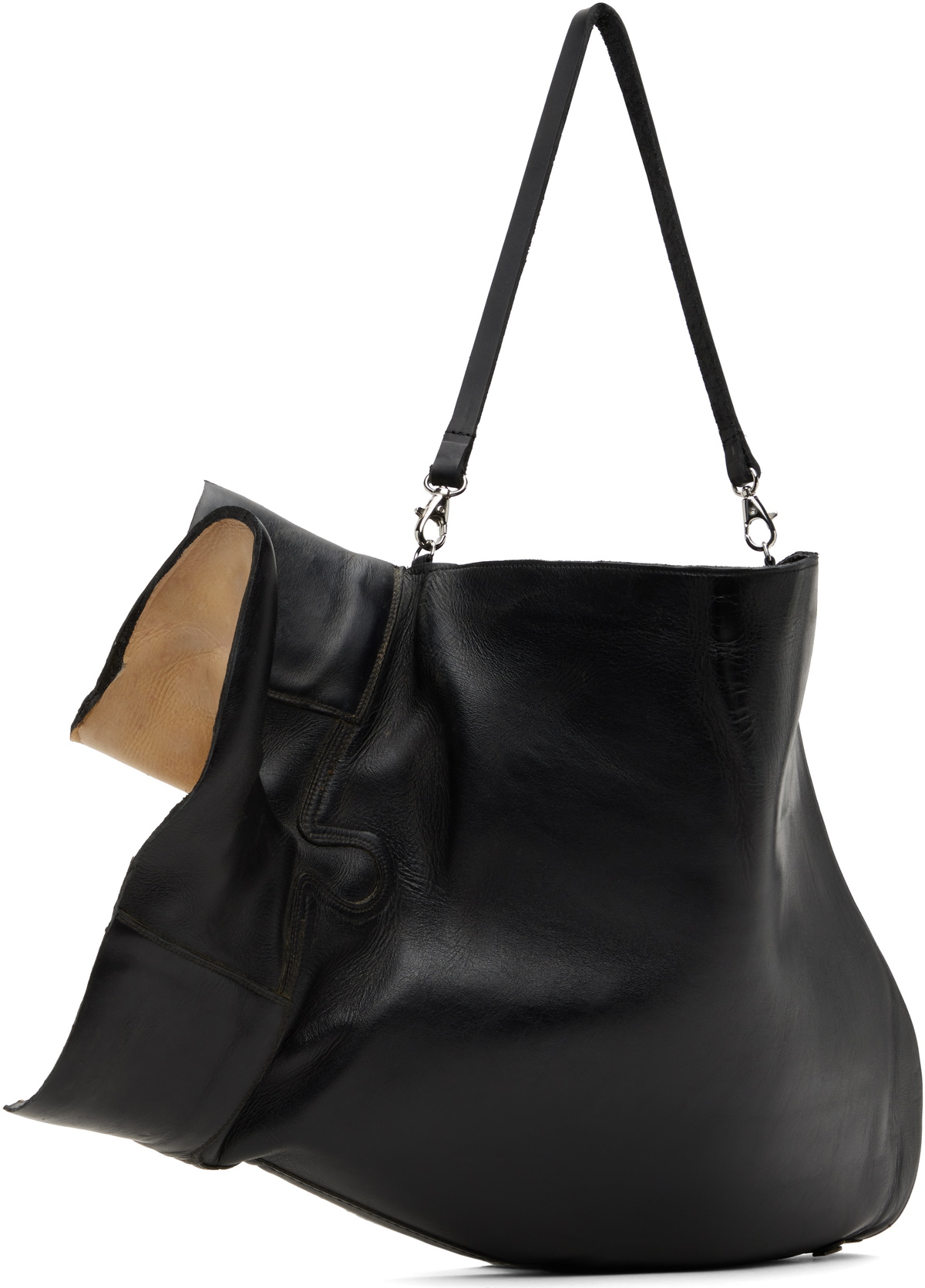 HODAKOVA Black & Beige Boot Bag