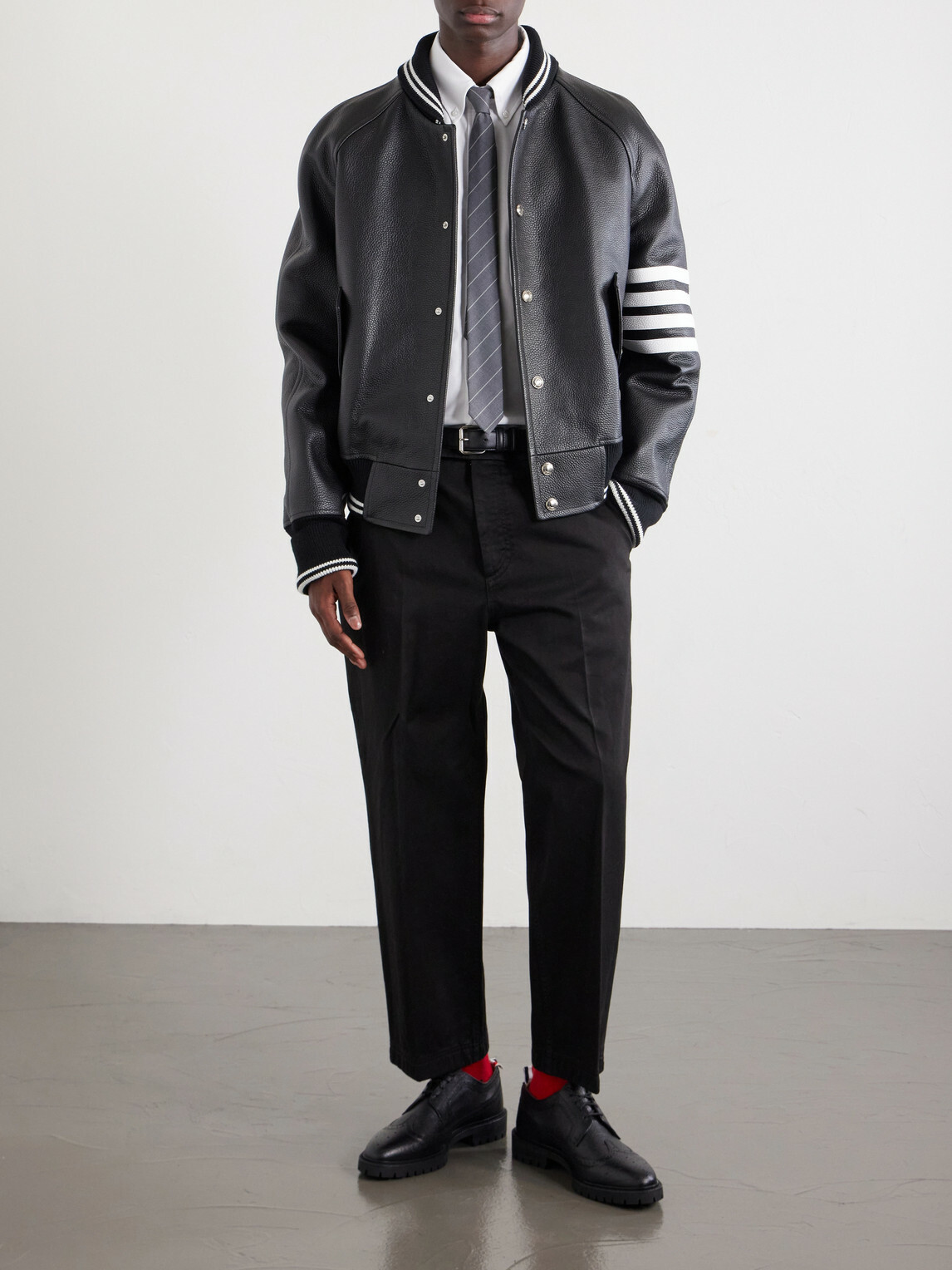 Thom Browne - Logo-Appliquéd 4-Bar Embroidered Cotton-Oxford Shirt - White