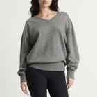 Nothing Written Women's Carna V-Neck Pullover in Gray