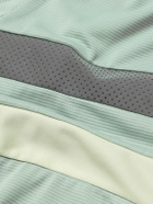 Rapha - Brevet Logo-Print Mesh-Panelled Recycled Cycling Jersey - Blue