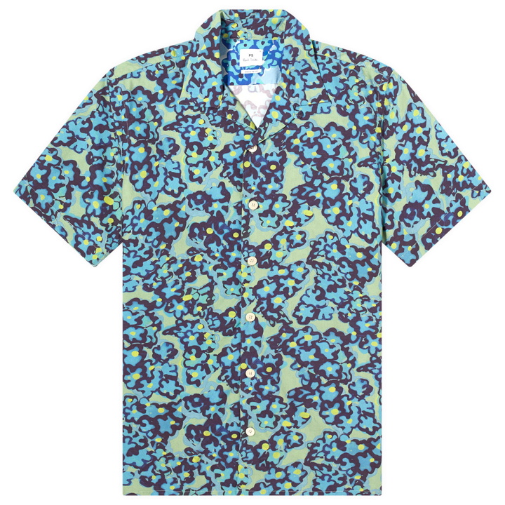 Photo: Paul Smith Men's Flower Print Vacationn Shirt in Green