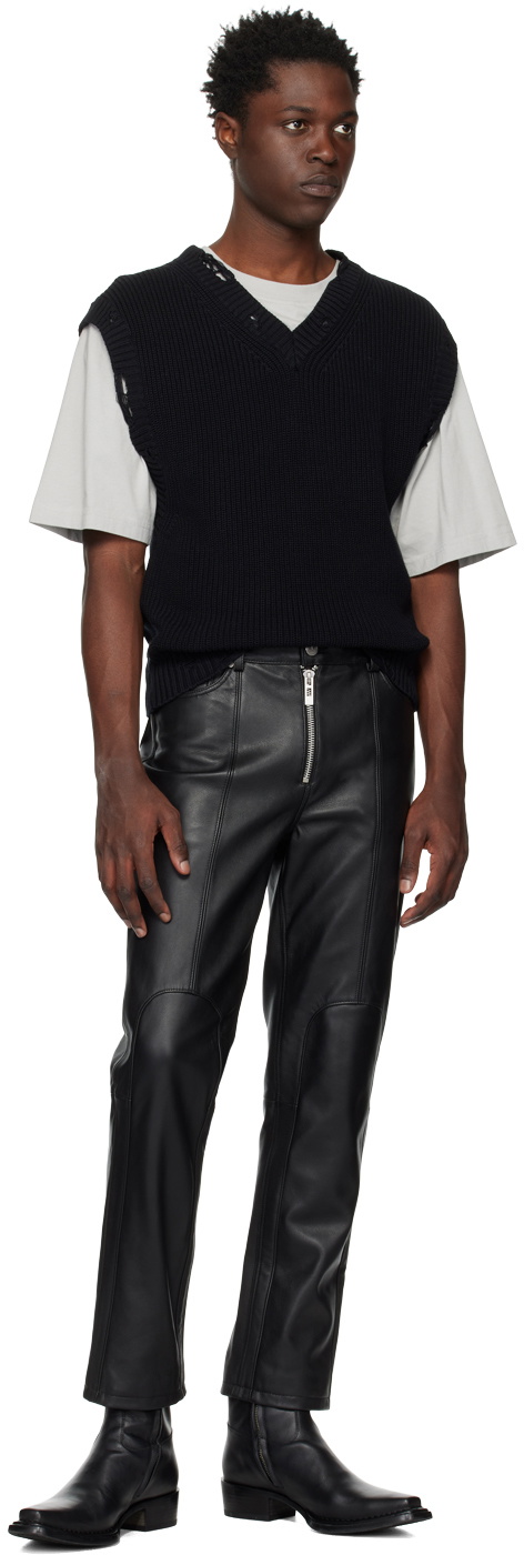 Han Kjobenhavn Black Distressed Vest