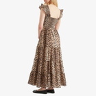 RIXO Women's Kendall Antelope Midi Dress in Antelope Spot Black
