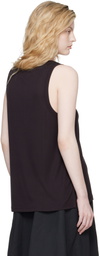 Studio Nicholson Burgundy Votan Jersey Tank Top