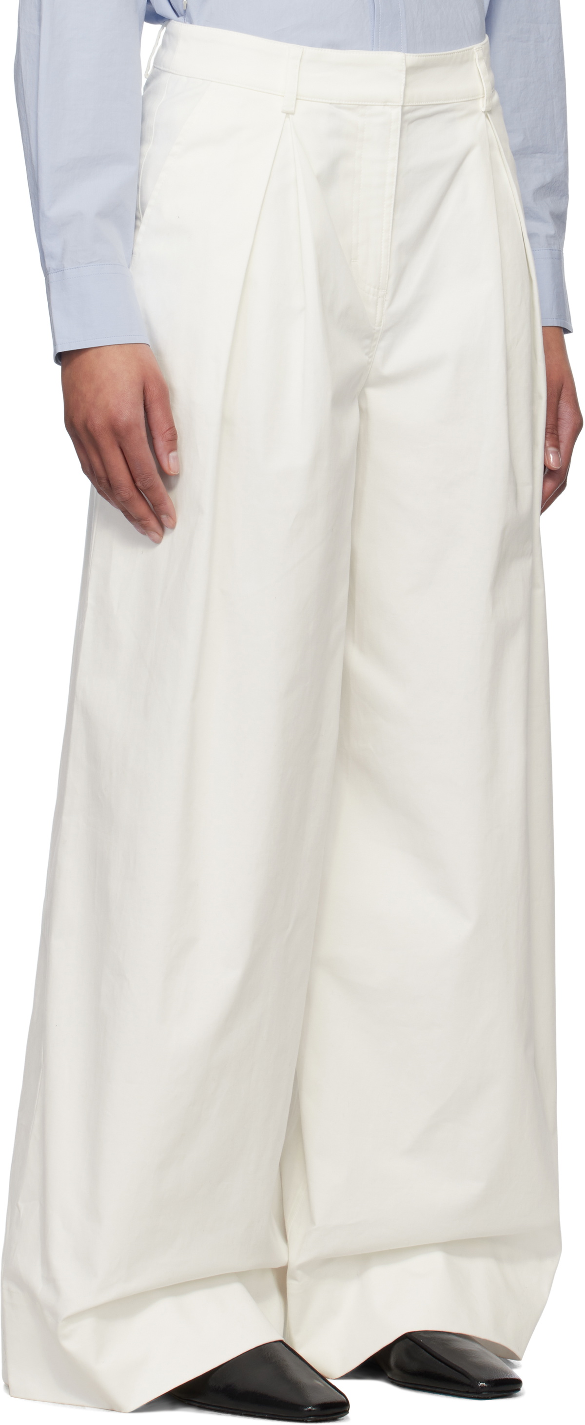 The Garment White Avelino Trousers