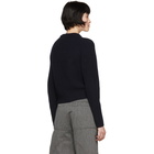 Chloe Navy Cashmere Chunky Sweater