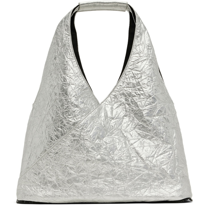 Photo: MM6 Maison Margiela Silver Zip Pouch Tote