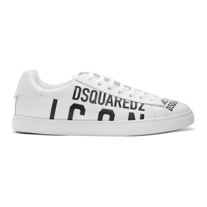 Photo: Dsquared2 White and Black New Tennis Sneakers
