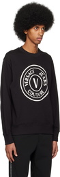 Versace Jeans Couture Black V-Emblem Sweatshirt