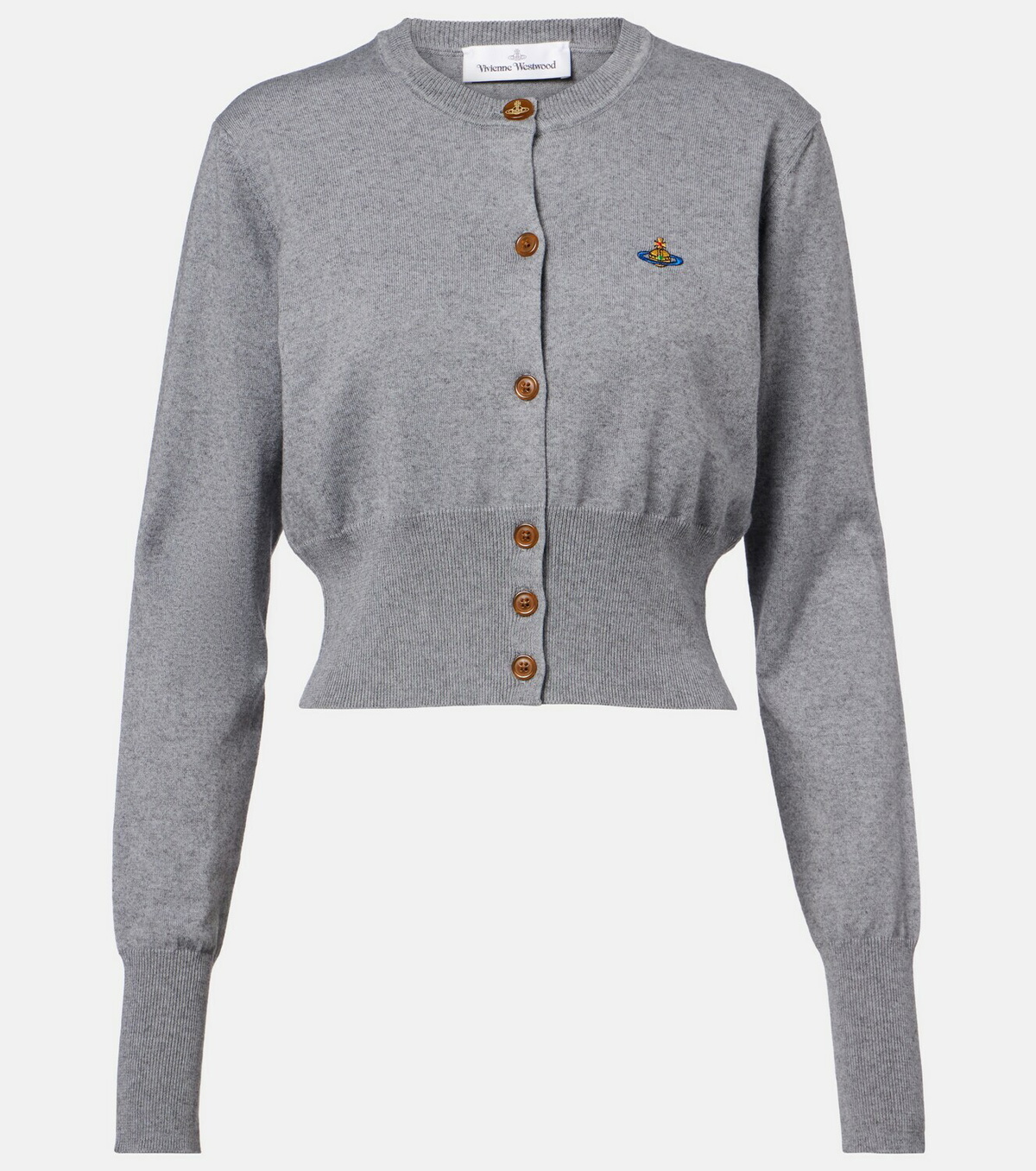 Vivienne Westwood Bea cropped cotton and cashmere cardigan