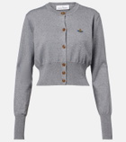 Vivienne Westwood Bea cropped cotton and cashmere cardigan
