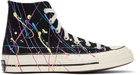 Converse Black Archive Paint Splatter Chuck 70 High Sneakers