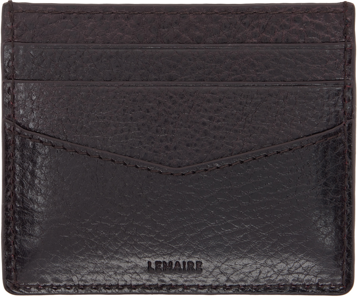 LEMAIRE Brown Gear Card Holder