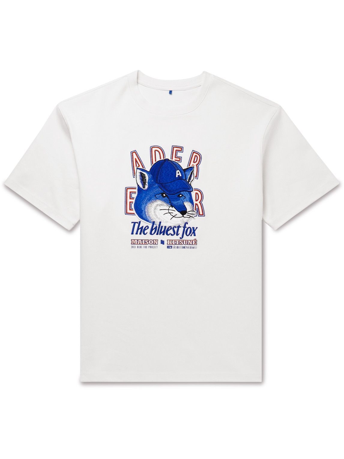 Maison Kitsuné - Ader Error The Bluest Fox Logo-Embroidered Cotton 