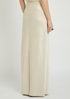 Vince Satin Maxi Skirt Cream